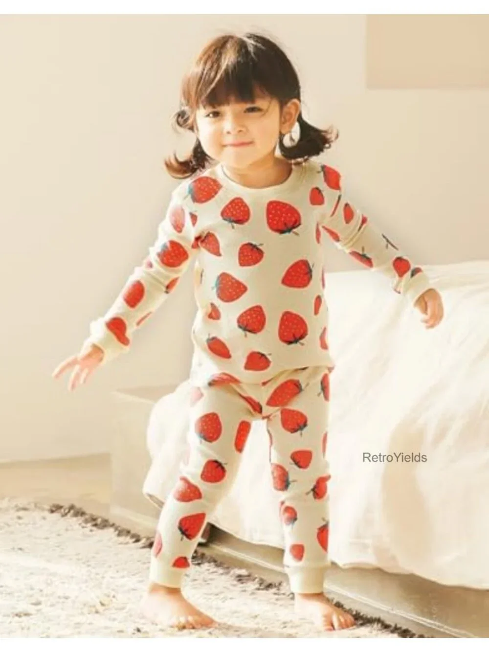 Kids Toddler Pajama Set Long Sleeve Cotton Snug Fit Crew Neck Animal Truck